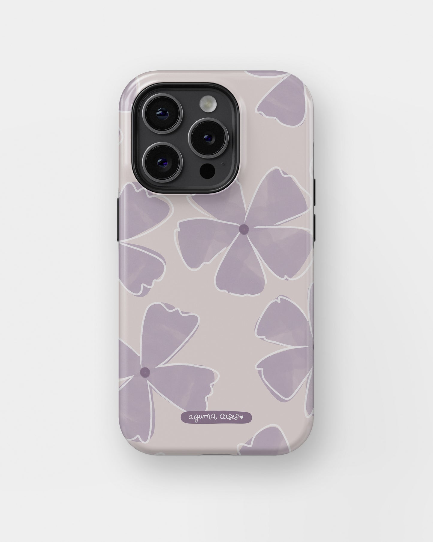 Case Violet Flower - Reforzada Premium