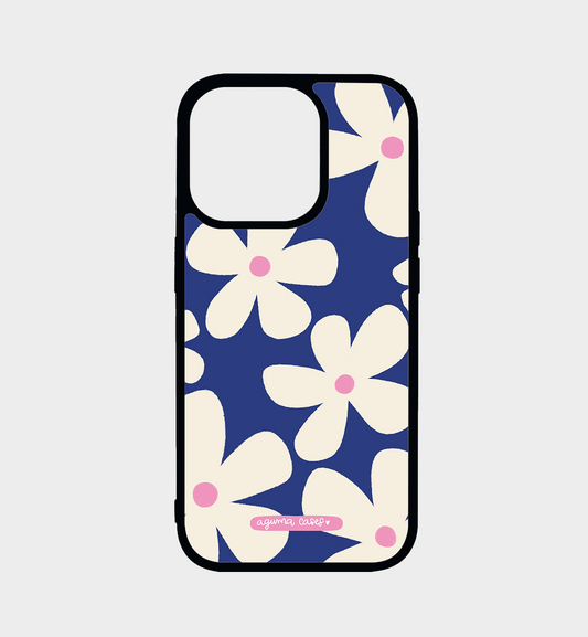 Case blue flower