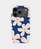 Case Blue Flower - Reforzada Premium