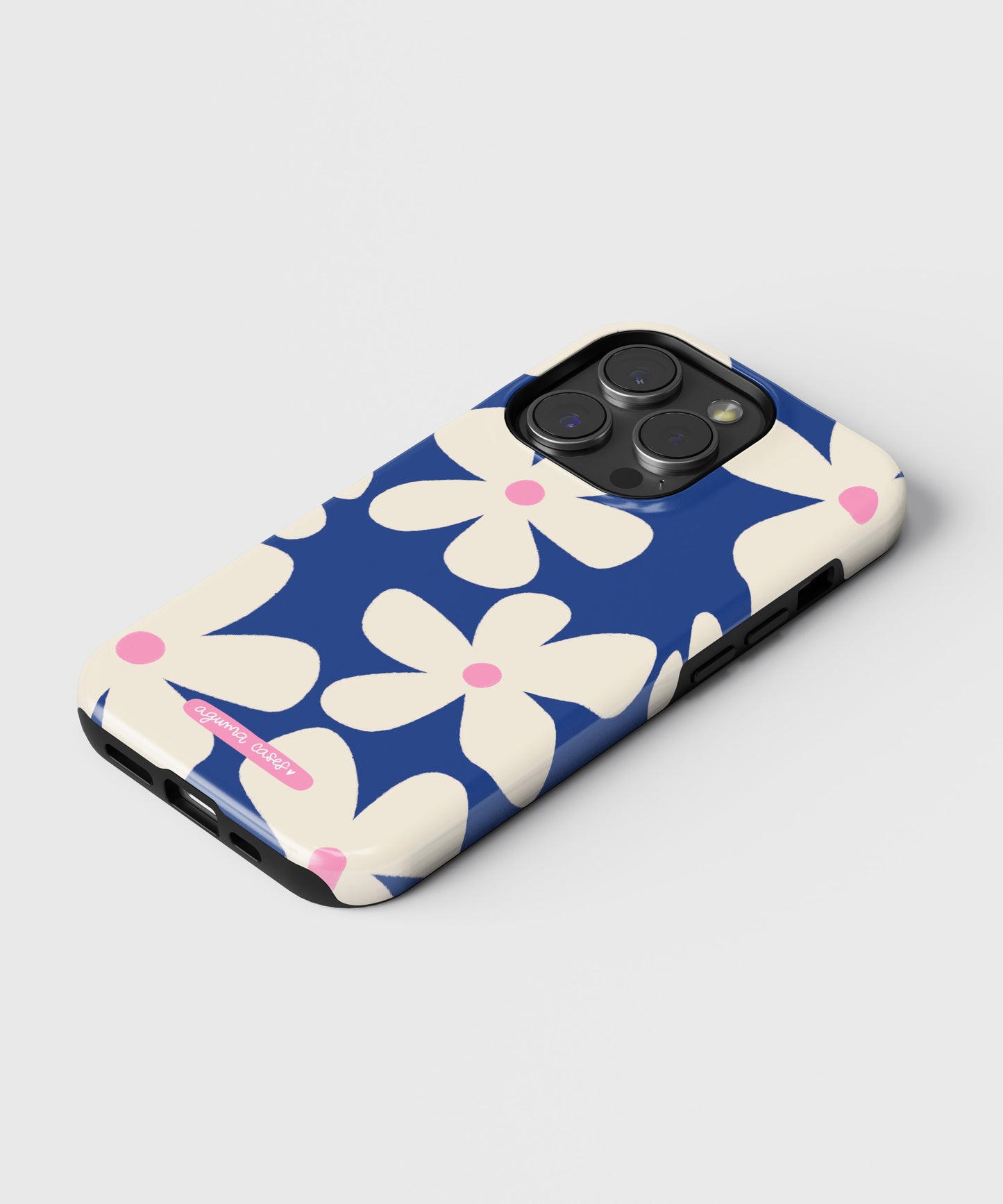 Case Blue Flower - Reforzada Premium