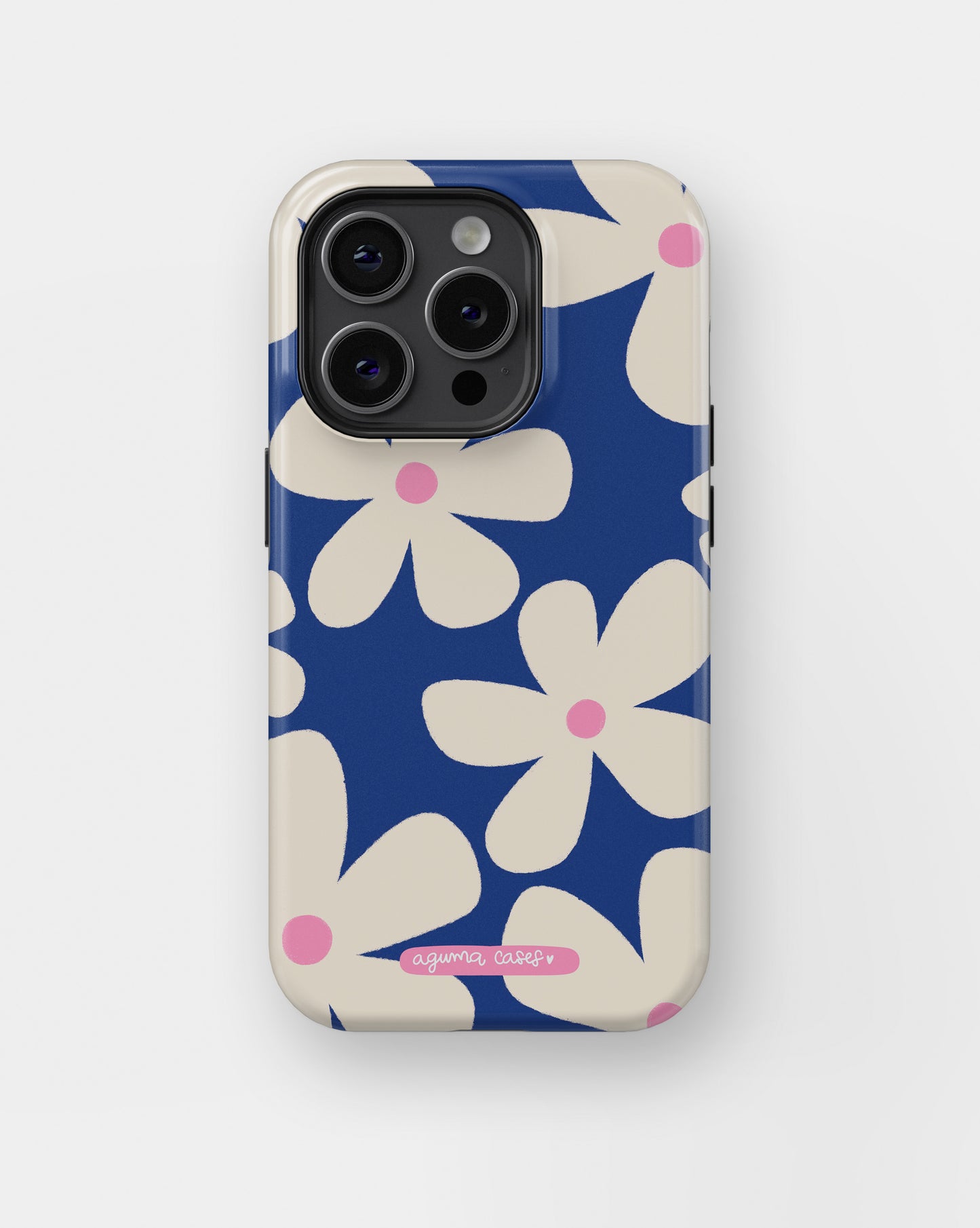 Case Blue Flower - Reforzada Premium