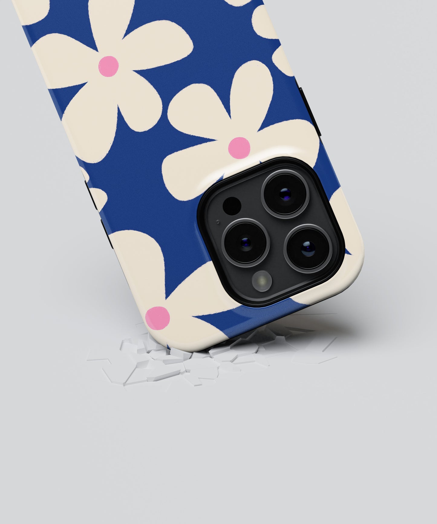 Case Blue Flower - Reforzada Premium