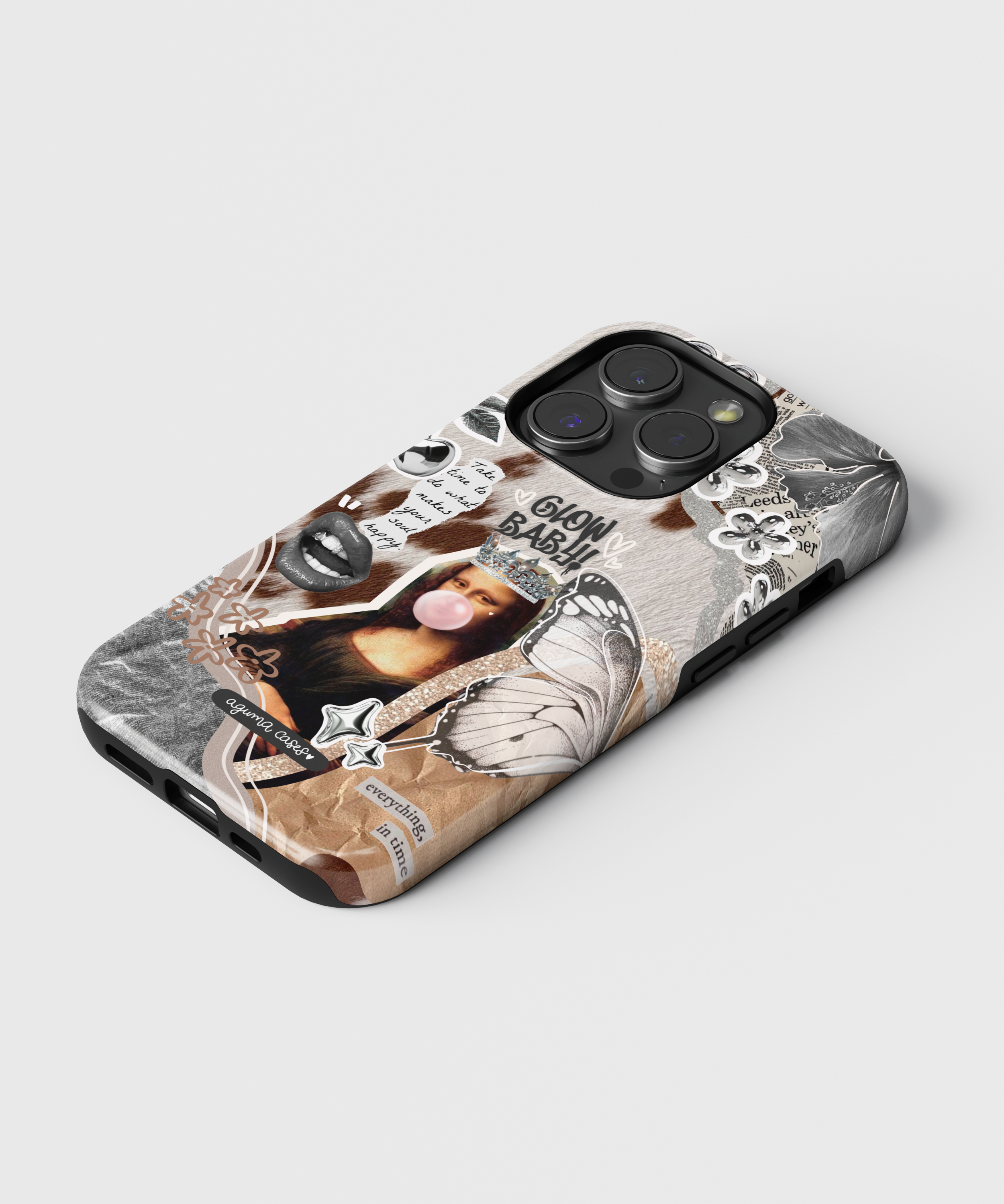 Case Cow & Metallic - Reforzada Premium