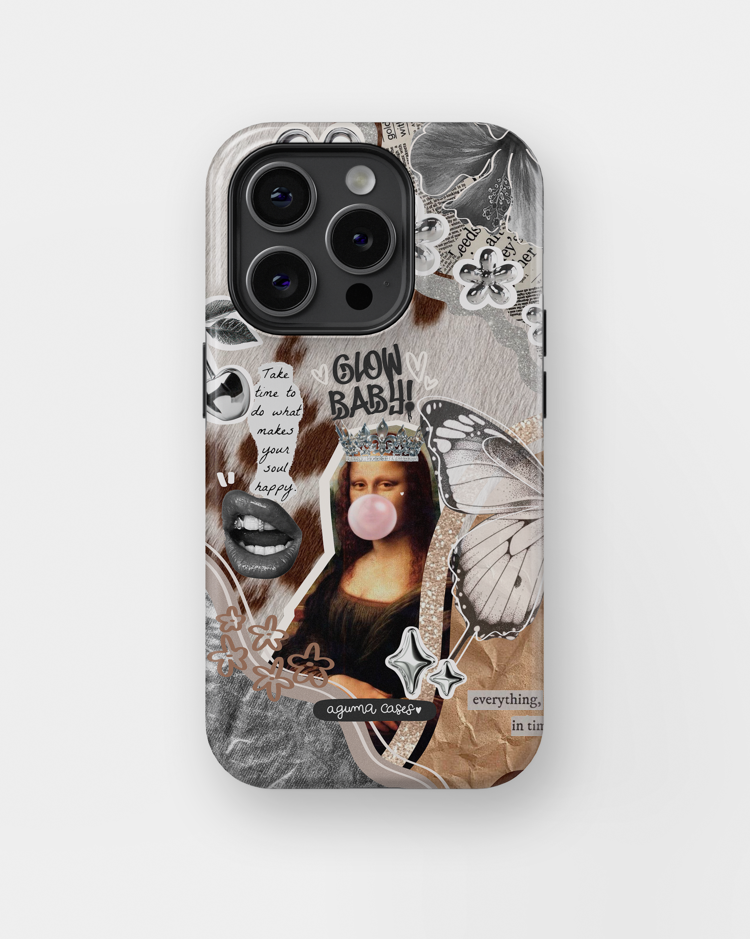 Case Cow & Metallic - Reforzada Premium