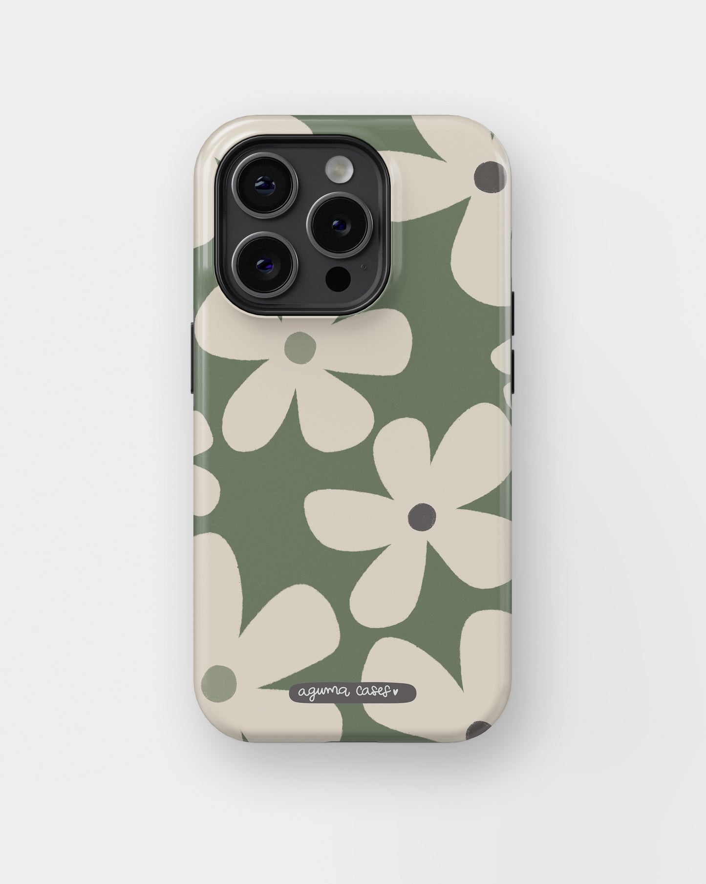 Case Green Flower - Reforzada Premium