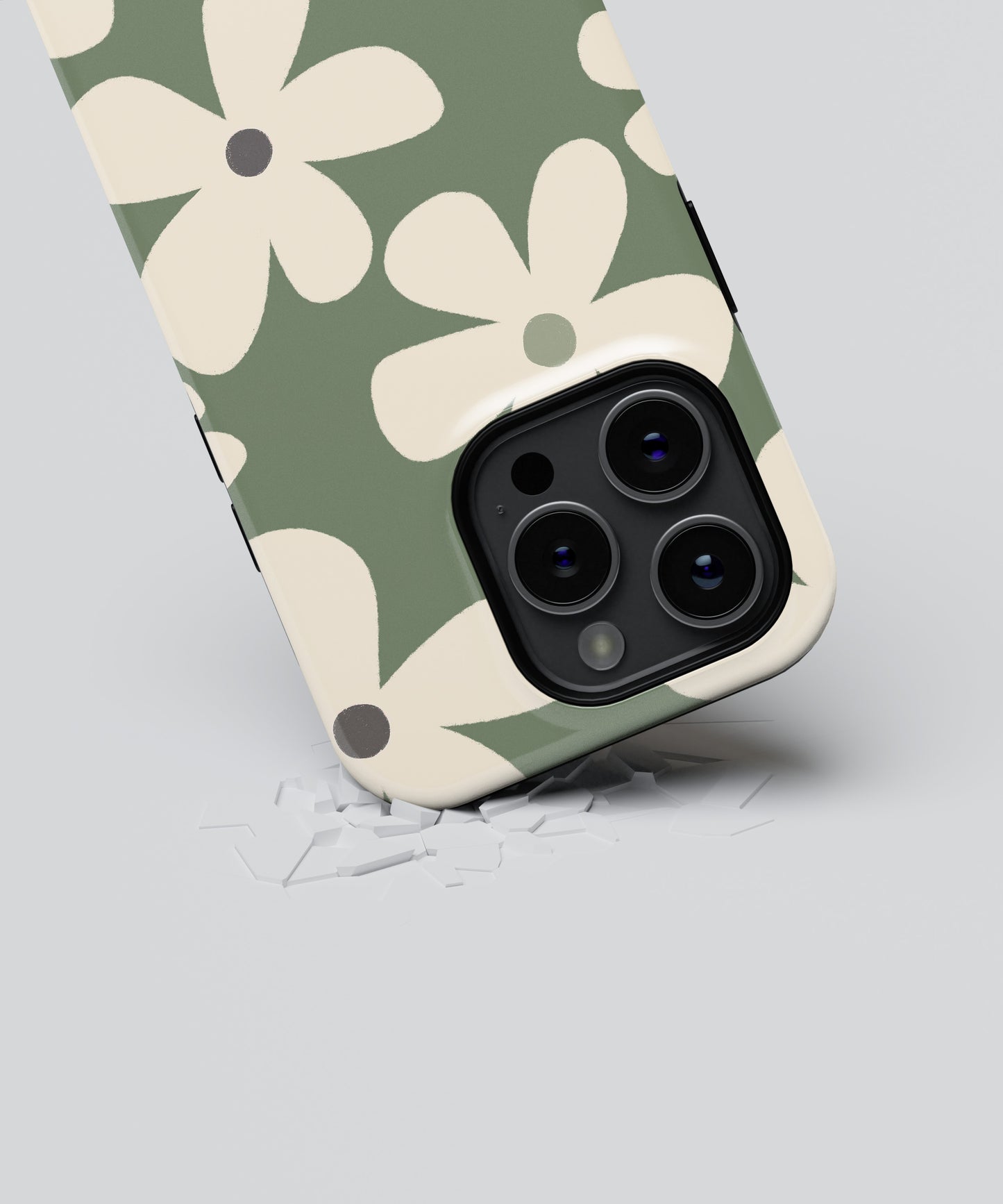 Case Green Flower - Reforzada Premium