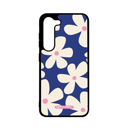 Case + Mouse Pad. Diseño blue flower