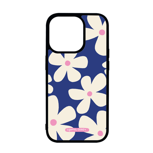 Case blue flower