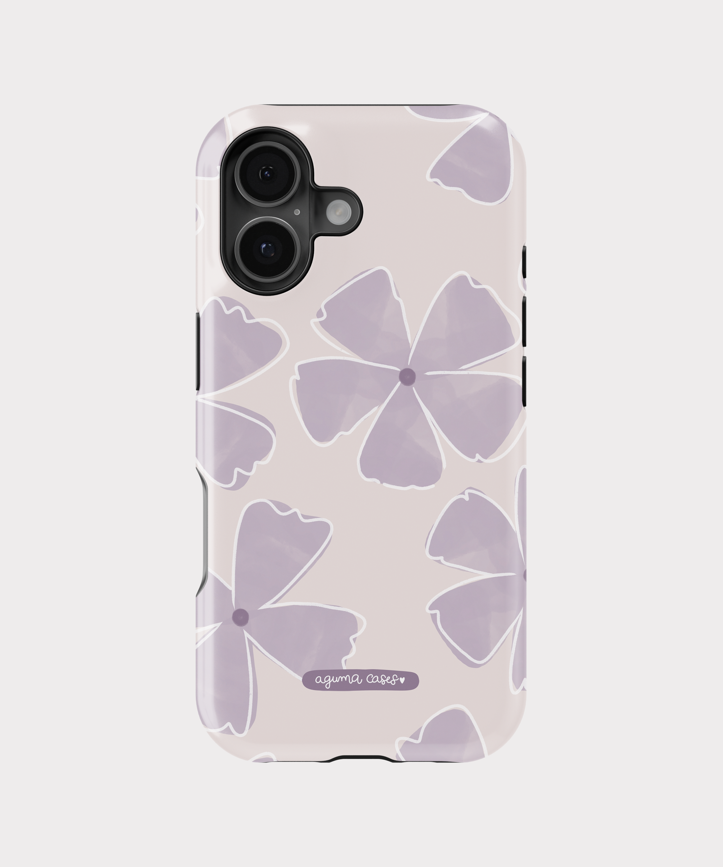 Case Violet Flower - Reforzada Premium