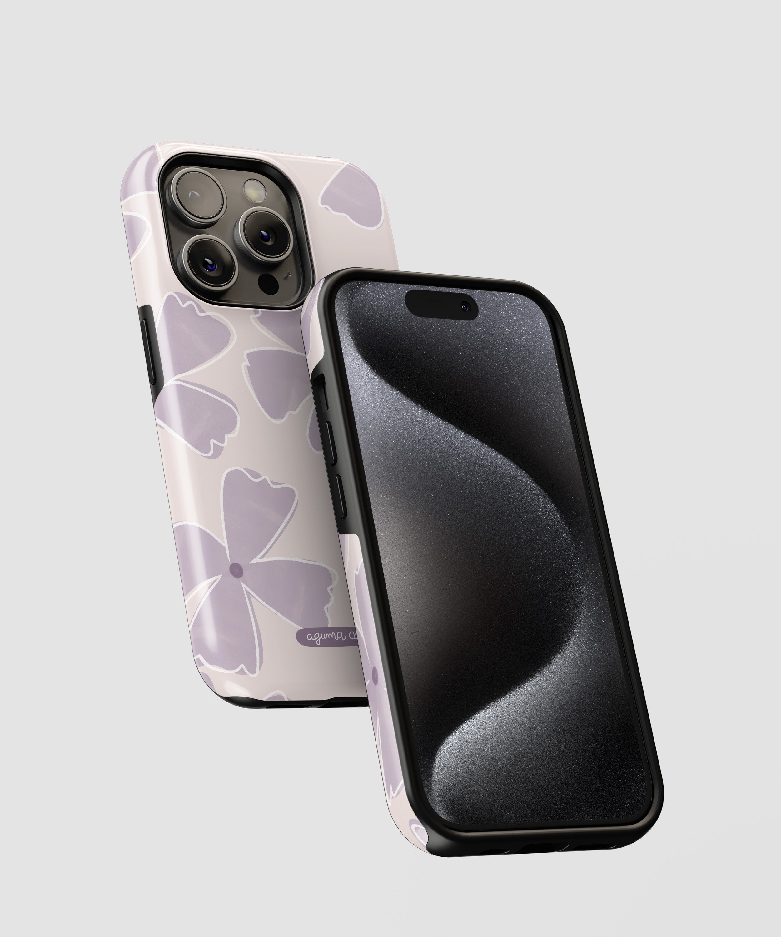 Case Violet Flower - Reforzada Premium