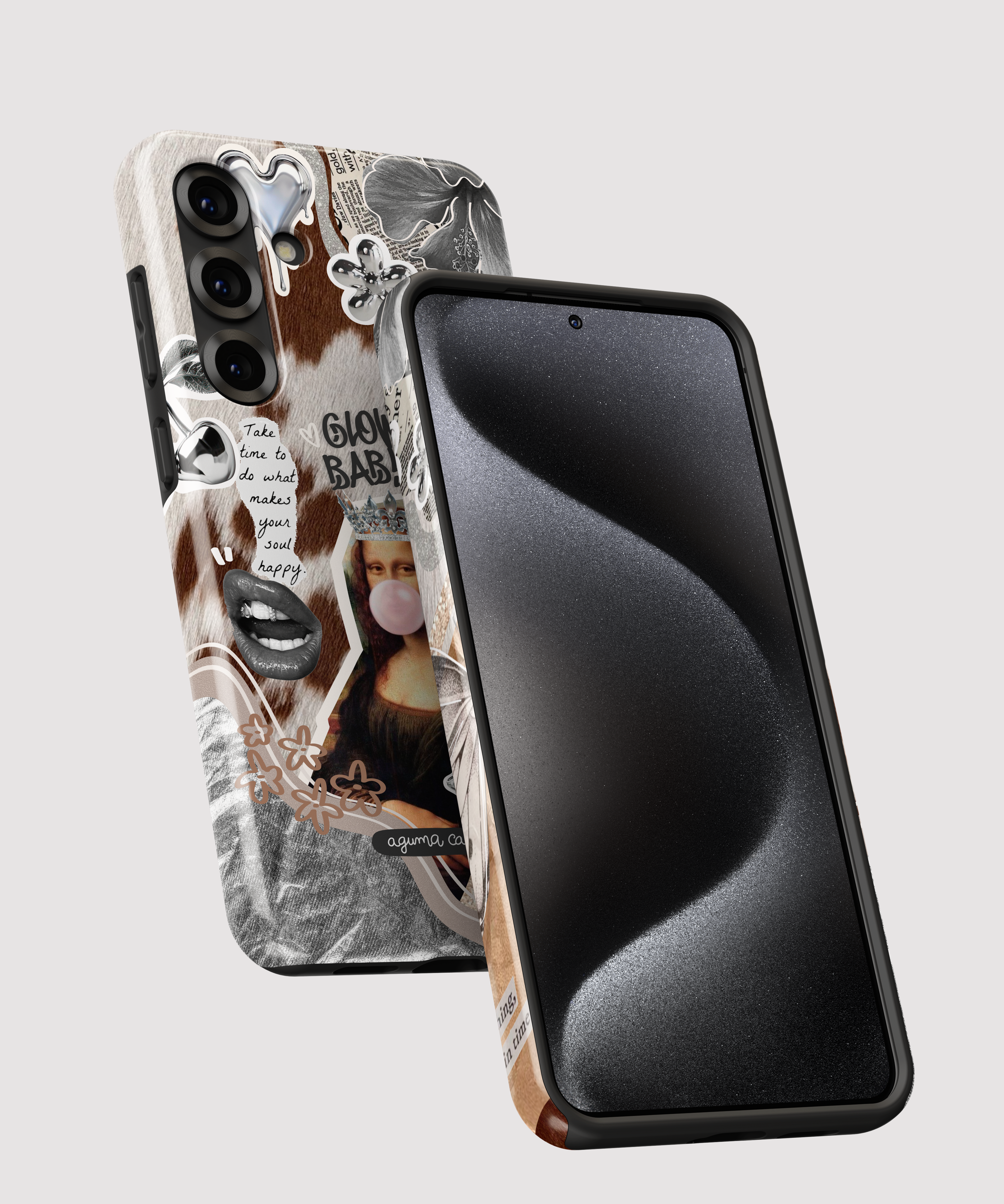 Case Cow & Metallic - Reforzada Premium