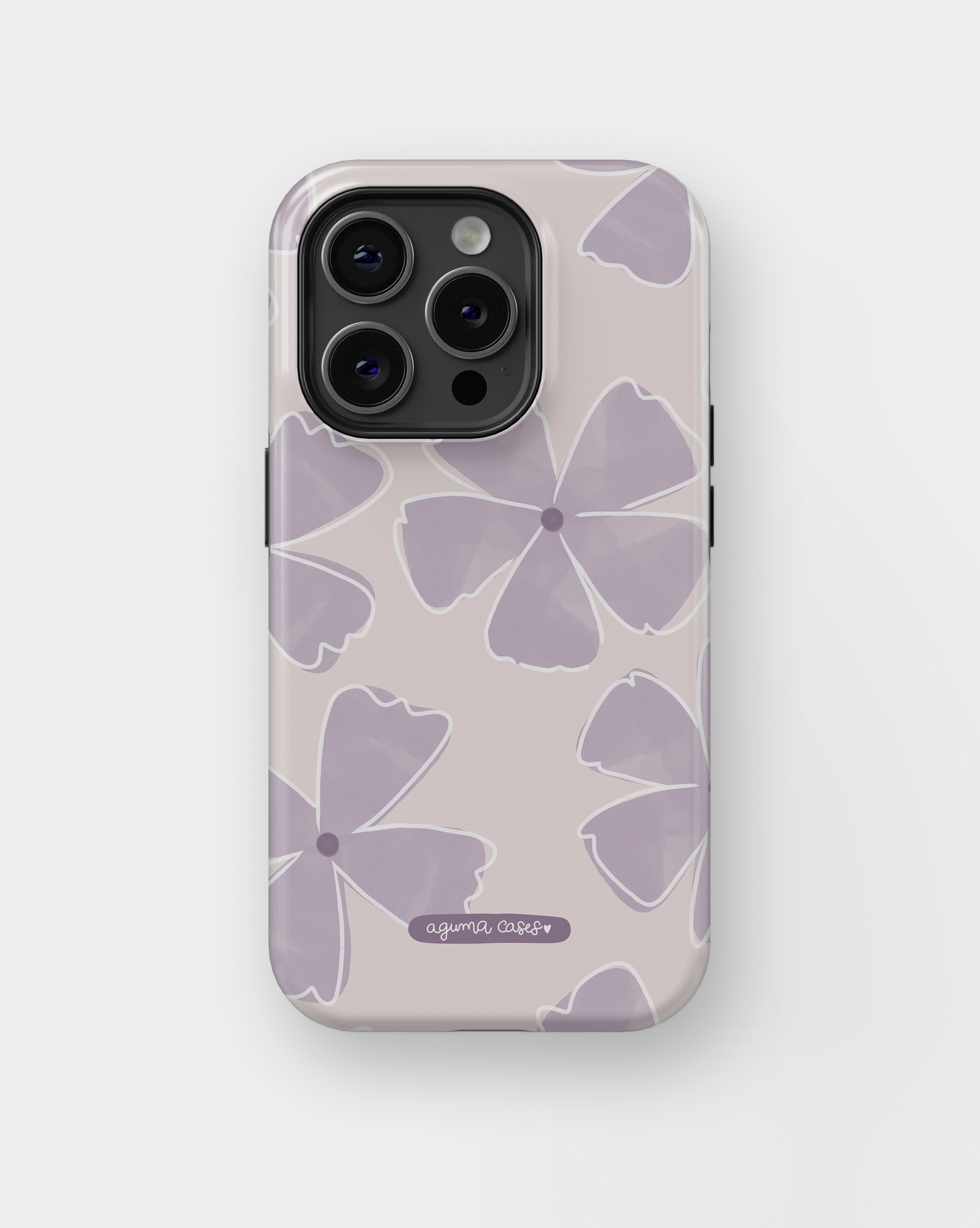 Case Violet Flower - Reforzada Premium