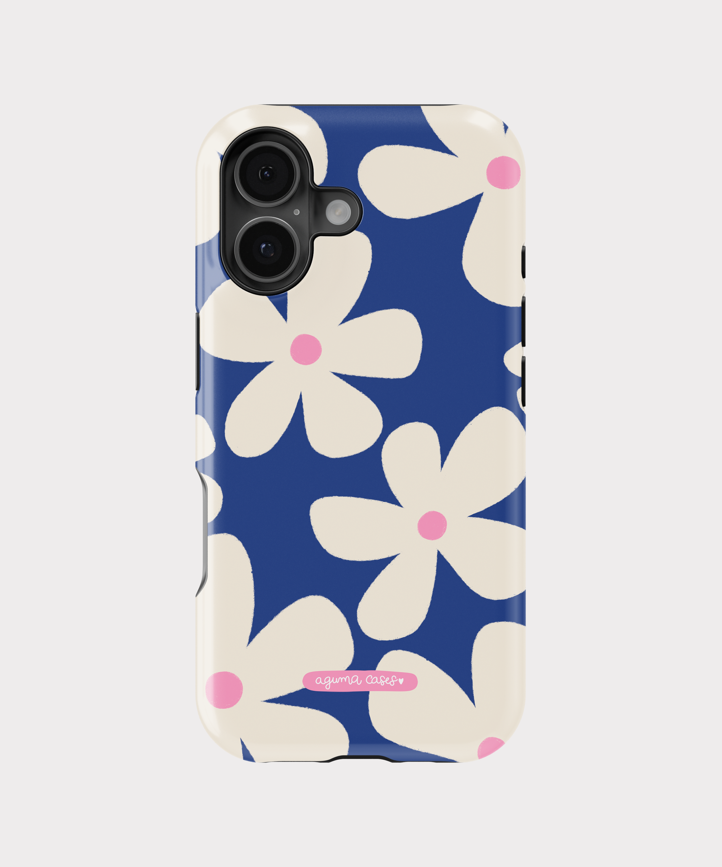 Case Blue Flower - Reforzada Premium