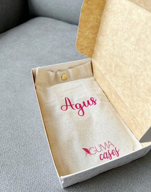 Bolsita de lienzo personalizada para case