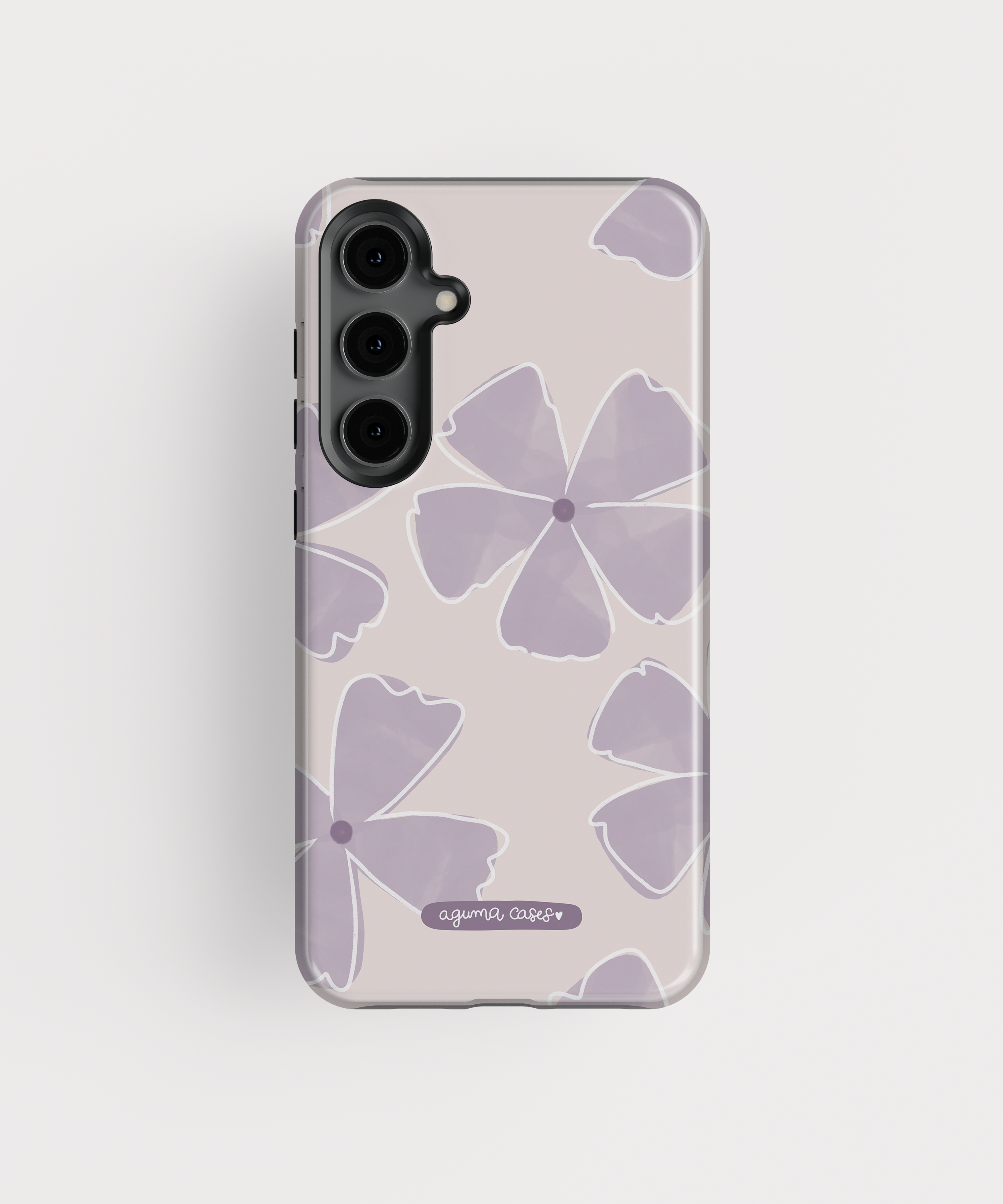 Case Violet Flower - Reforzada Premium