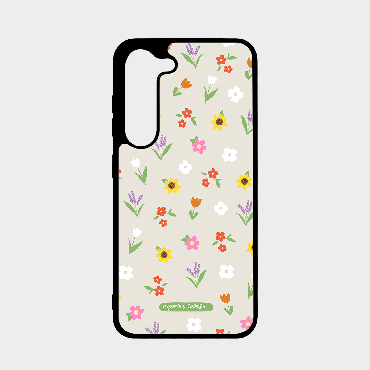 Case + Mouse Pad. Diseño mini flowers