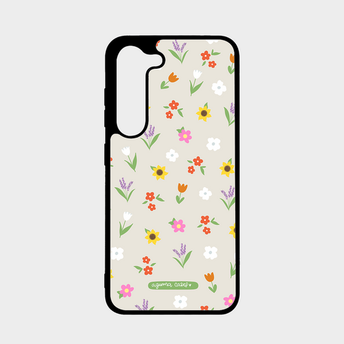Case + Mouse Pad. Diseño mini flowers