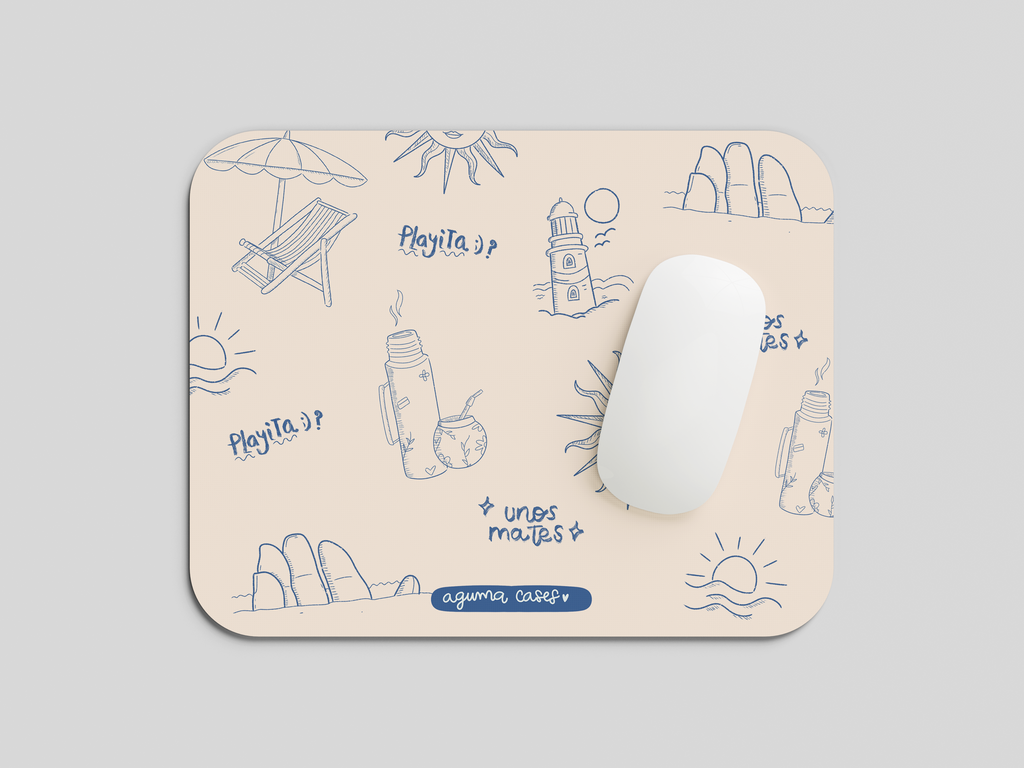 Case + Mouse Pad. Diseño summer vibes
