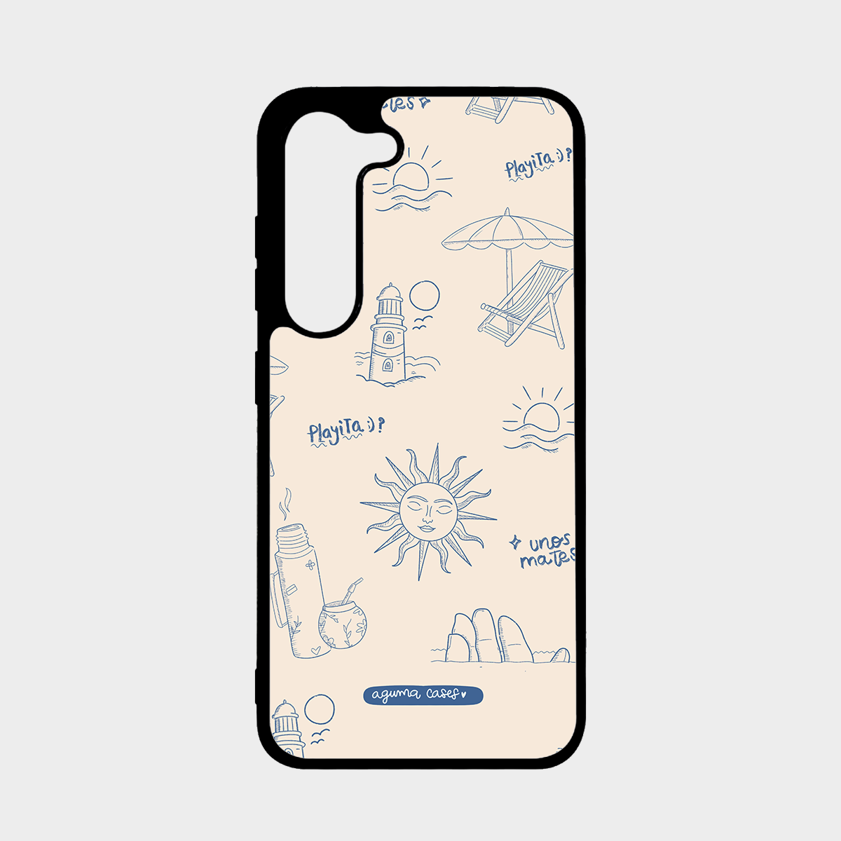 Case + Mouse Pad. Diseño summer vibes